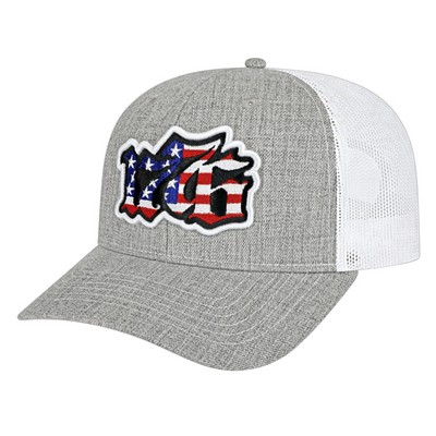 Blended Wool Acrylic Trucker Cap